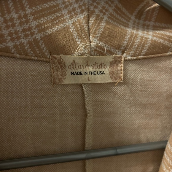 Altar'd State Beige Plaid Blazer - Picture 3 of 4